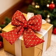 thumbnail image 4 of Ynsdnzl Velvet Christmas Bow 23CM, Red or Green, Full Three‑Dimensional Shape, Tree Topper, Wreath, Gift Box, Door, Party, Holiday Decor, 4 of 6