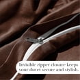 thumbnail image 4 of Neutral Solid Color 3-Piece Duvet Cover Set by Southshore Fine Linens, 4 of 8