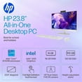 thumbnail image 3 of HP 24" All-in-One Touch Screen Desktop Computer, FHD IPS Anti-Glare Display, Intel Core i5-1334U (13th Gen), 16GB RAM, 512GB SSD, Windows 11 Pro, Wi-Fi 6, Wireless Keyboard & Mouse, White, 3 of 6