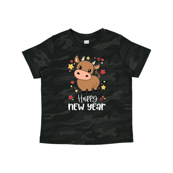 Inktastic Happy New Year Cute Ox Boys or Girls Toddler T-Shirt