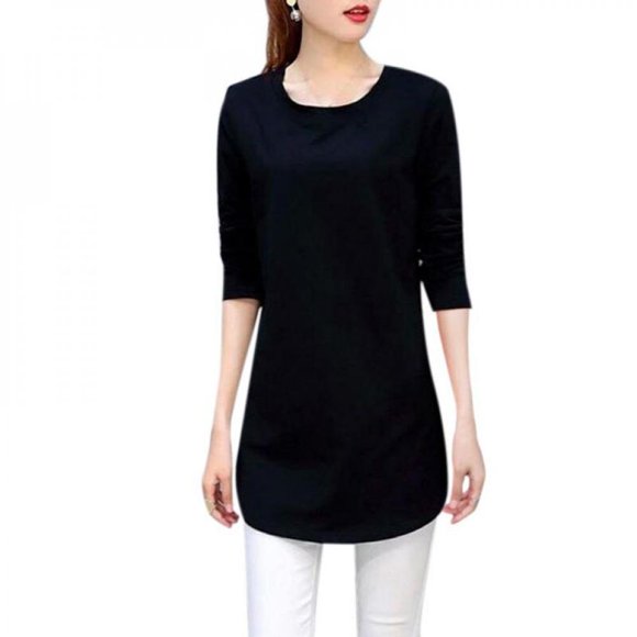 Women's O-Neck Long Shirts Casual Long Sleeve Ladies Tops Fashion Women T Shirt Female Tops