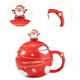 thumbnail image 6 of yotijay Ceramic Christmas Mug Coffee Mug Water Cup Decorative Creative Funny Santa Claus Red, 6 of 9