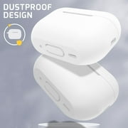MATEPROX AirPods Pro 2 Case, Silicone AirPods Pro 2nd Gen [2022] Cover with Keychain/Handstrap-White