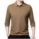 thumbnail image 2 of Blusa y camisa de manga larga con cuello vuelto para hombre, pijama deportivo para el hogar, camiseta de color liso, blusa deportiva de poliéster para hombre, 2 of 7