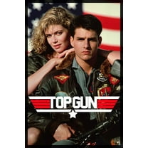 BINFA-Wall Art Top Gun Movie Tom Cruise and Kelly McGillis 80s 12" x 18" Poster