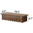 thumbnail image 2 of SOFE Wood Scalloped Decorative Floating Shelves, Farmhouse Bedroom Bathroom Kitchen Shelving Wall Shelf, Small Hanging Shelves Display Book Picture Ledge Shelf, 2 of 11