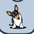 thumbnail image 4 of Inktastic Tri Color Corgi Boys or Girls Baby Bib, 4 of 4