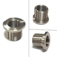 thumbnail image 4 of MYG 1/2-28 ID to 5/8-24 OD Threaded Adapter Stainless Steel Silver Joint Connector, 4 of 9
