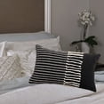 thumbnail image 4 of Funda de almohada de macramé, funda de cojín de bohemio tejida para cama, sofá, sofá, decoración para el hogar, cómodas de almohada con Negro 30x50cm SM SunniMix funda de cojín decorativa, 4 of 7
