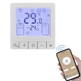 thumbnail image 1 of Riwcyla Smart Thermostat for Home WiFi Voice App Programmable Temperature Control IP20 Protection 24H Timed On/Off Digital Thermostat for 3A Water Underfloor Heating Compatible with Home, 1 of 6