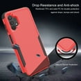 thumbnail image 5 of Dteck for Samsung Galaxy A13 5G Case, Slim Pocket-Friendly Hybrid Silicone Bumper Shockproof Tough Rugged Case,Red, 5 of 6