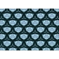 thumbnail image 1 of Ahgly Company Machine Washable Indoor Rectangle Transitional Deep Teal Green Area Rugs, 2' x 4', 1 of 7