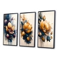 thumbnail image 3 of Designart "Scarlet Crocus Blossoms III" Floral & Botanical Framed Wall Art Set Of 3 - Blue Crocus Frame Gallery Set For Office Decor, 3 of 6