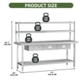 thumbnail image 5 of Uforic 72" X 24" Stainless Steel Work Table with Overshelves & Drawers Table for Home Kitchen Restaurant Garage Warehouse Outdoor, 5 of 9