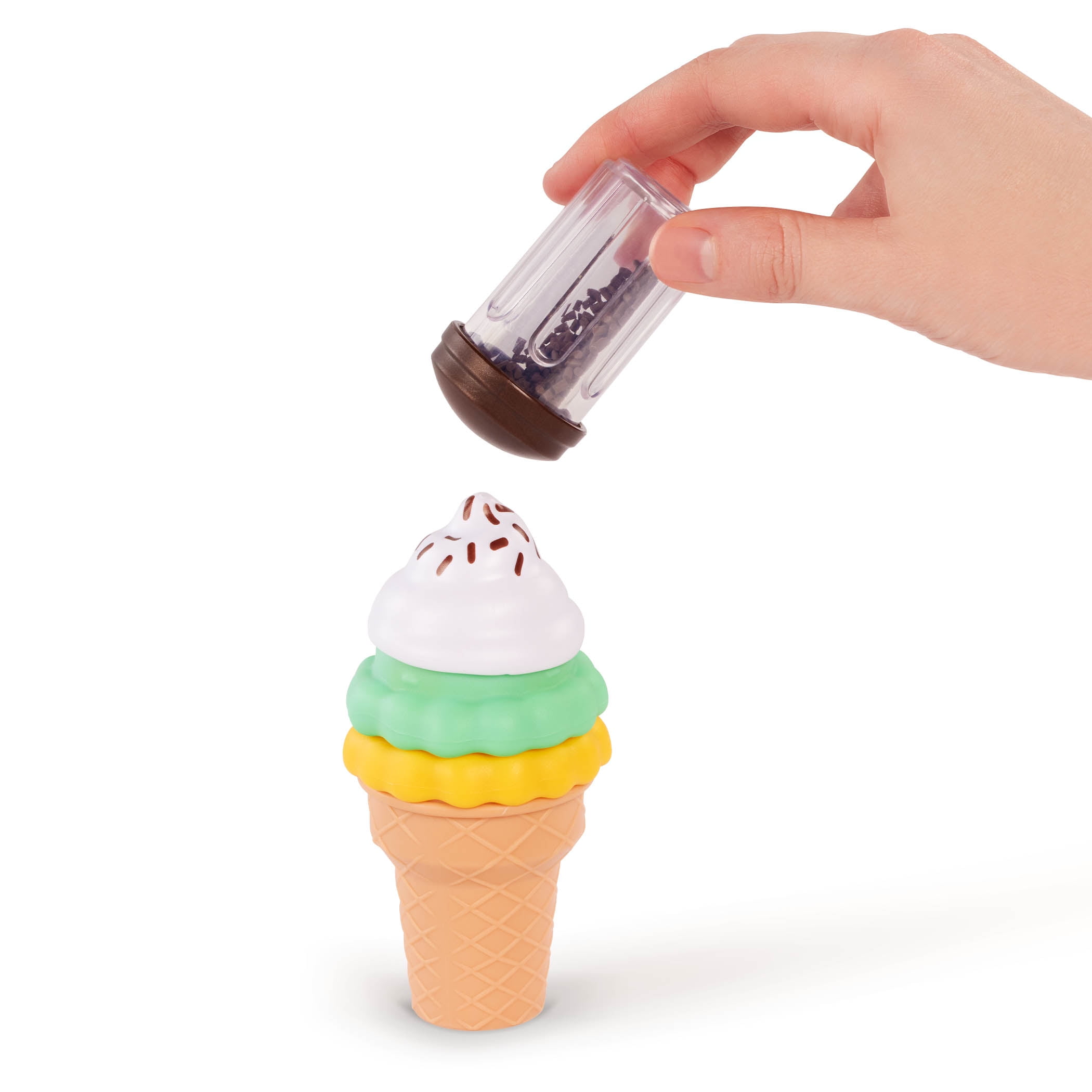 Battat Sweet Sprinkles Ice Cream Plastic Set with 40+ Multicolor Pieces, Toddler and Preschool Play Food Toys