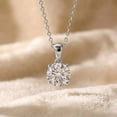 thumbnail image 3 of Rosec Jewels IGI Certified Lab Grown 2 Carat Diamond Pendant - with Chain - E-VS1 Quality - Gift for Special Person, 18K White Gold, 3 of 8