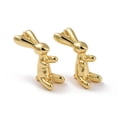 thumbnail image 1 of Brass Pendants Lead Free & Cadmium Free Rabbit Real 18K Gold Plated 17x8.5x12mm Hole: 3.5mm, 1 of 2
