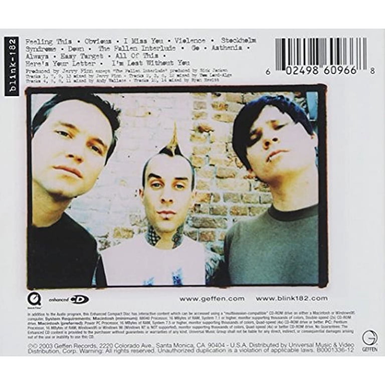 Geffen Records Blink-182, Music & Performance CD, Punk Rock