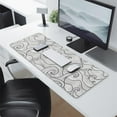 thumbnail image 4 of Stitched-Edge Gaming Mouse Pad - XL, Non-Slip, Blue & White Wave Design, 4 of 7