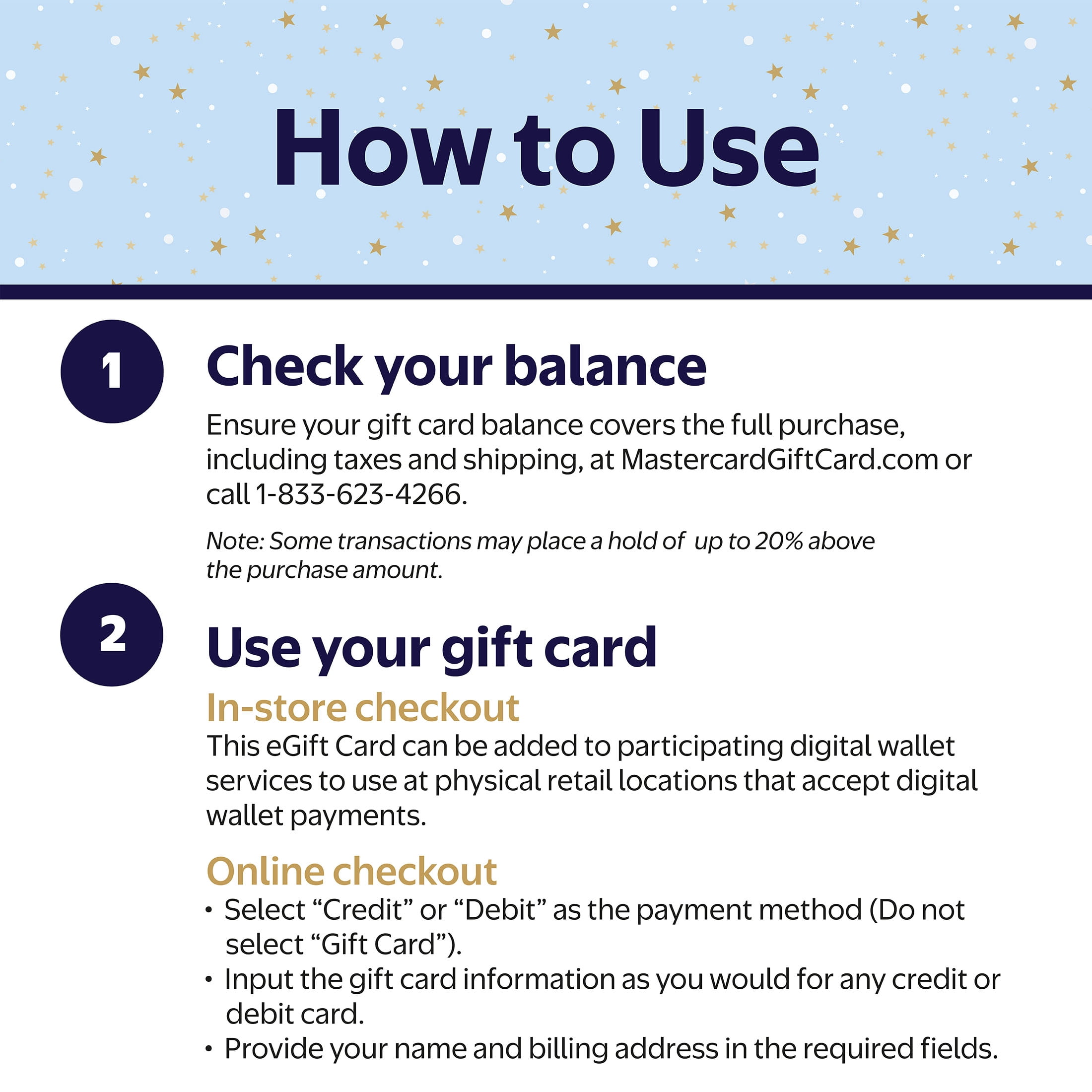 Mastercard® $20-$500 Puffy Balloons eGift Card (Plus $6.84 Purchase Fee) [Email Delivery]