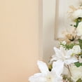 thumbnail image 6 of Balsa Circle 6x3 feet Matte Beige Fitted Spandex Half Moon Wedding Arch Backdrop Stand Cover Party Events Decorations, 6 of 8