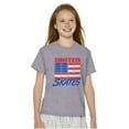 thumbnail image 3 of Skateboarding US Flag United Skates Crewneck T Shirts Boy Girl Teen Brisco Brands XS, 3 of 6