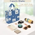 thumbnail image 5 of FORMRS Womens Corduroy Tote Bag Crossbody Shoulder Handbag with Pocket, White Polar Bear, 5 of 7