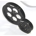 thumbnail image 1 of Aluminum Black Power Steering+Alternator Pulley for 88-00 Civic B16A VTEC B16A VTEC ECP HDB16A SC, 1 of 4