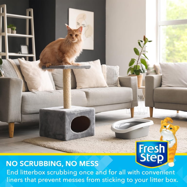 Fresh Step Drawstring Litter Box Liners, Large, 15 Count photo 6