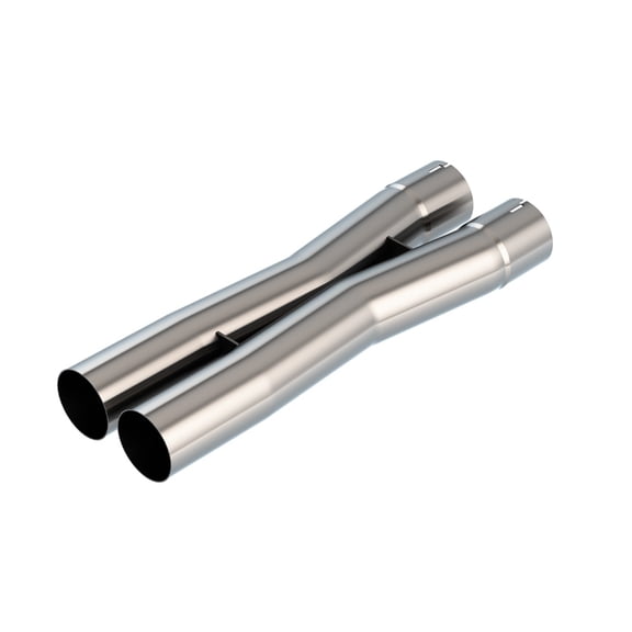 Borla 3.0in Universal X-Pipe 4.43in Inlet Centerline 3.51in Outlet Centerline 21.06in OAL