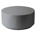thumbnail image 6 of LeisureMod Minimalist Side table Assembled 36â€ Round Modern Fiberstone Top Accent Table for Outdoor, Home, Living Room Terra Series in Grey, 6 of 11
