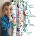 thumbnail image 3 of Blackout Kids Curtains,Pioneer Flower Floral Print Pattern Childrens Insulated Curtains Set Of 2,Bedroom Essentials,Toddler Room Decor 42"x63", 3 of 5
