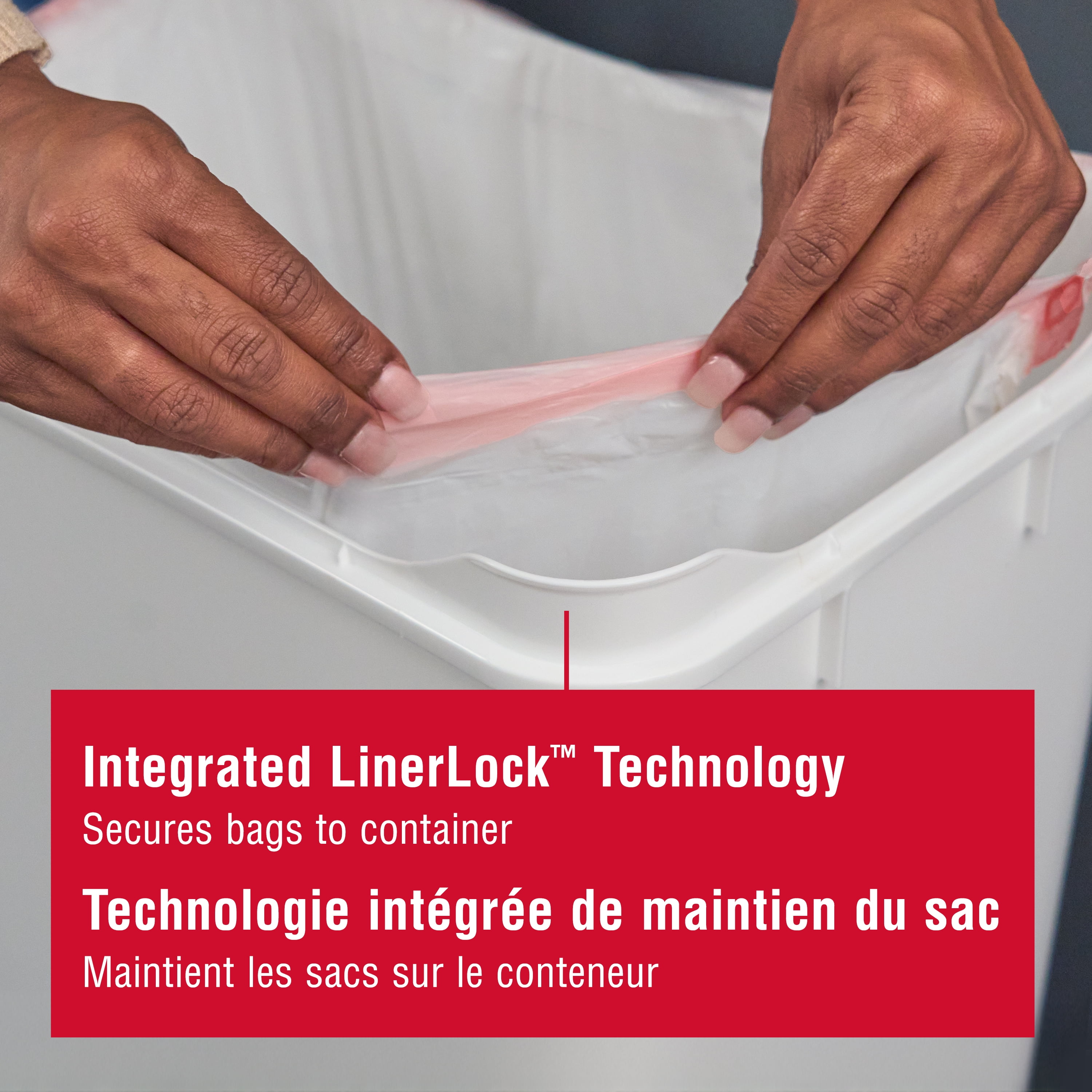 Rubbermaid 12.2 Gallon Touch-Top Kitchen Trash Can with Lid, White Trash Container, 46.2 l