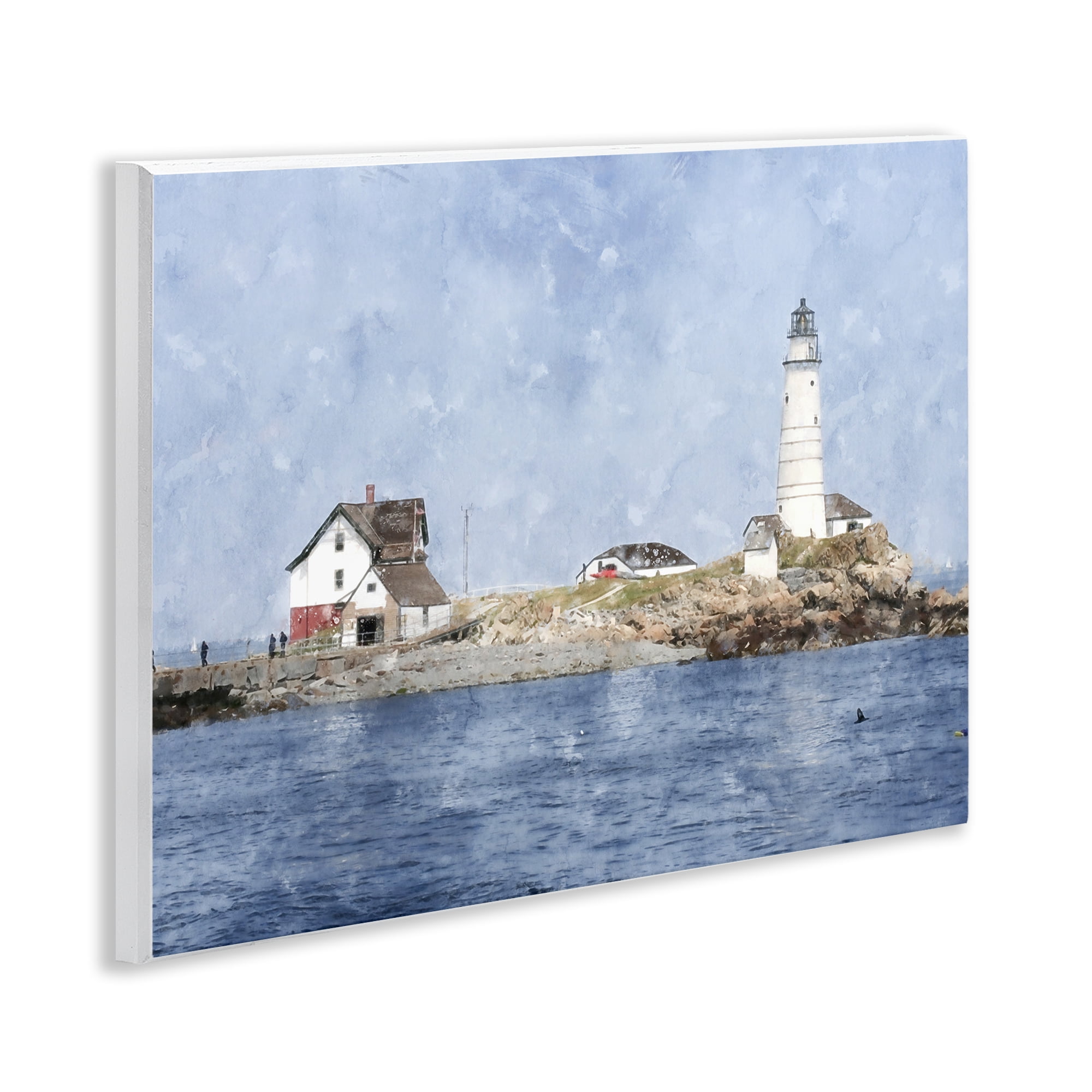 Stupell Industries Picturesque Lighthouse Island Wall Plaque Art, design by Kim Curinga
