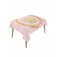 thumbnail image 2 of Golden Crown Tablecloth Rectangle Table Cloth 52x70, Waterproof Tablecloth Outdoor Table Cloth, Pink Cartoon Funny Geometric Plaid Art Washable Table Cover for Kitchen Dinning Party, 2 of 8