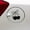 Black, variant on Cherry Bow Car Decal - Vinyl Gas Cap Window Sticker, Cartoon Fantasy Theme, Self-Adhesive Embroidered Appearance, Single Use, Irregular Shape, for Glass & Smooth Surfaces, Glossy End
