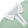 thumbnail image 6 of Bibifish Mens Polo Shirts White Collar Zip Front Sleeveless Cut Shirts Mens Spring Summer Light Daily Wear Tops, 6 of 8