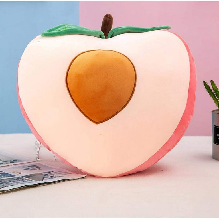 Peach 2025 shaped pillow