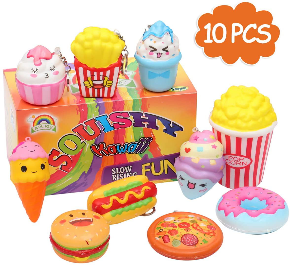 JoyX Sensory Play Food  Toys  Mini Food  Squishies Kawaii 