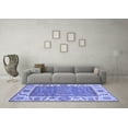 thumbnail image 3 of Ahgly Company Machine Washable Indoor Square Oriental Blue Traditional Area Rugs, 6' Square, 3 of 4