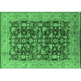 thumbnail image 1 of Ahgly Company Indoor Rectangle Oriental Emerald Green Industrial Area Rugs, 5' x 8', 1 of 4