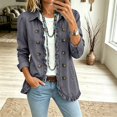 thumbnail image 2 of LTTVQM Womens Ruffled Long Sleeve Denim Jacket Button Down Open Front Cropped Jean Top Coat, 2 of 7