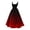 Brick Red, variant on JFHHQ Relaxed Silhouette Solid Dress Women's Flared Sleeveless Tunic Dress with Gothic Print for Halloween Party and Wedding Guest XXL Black