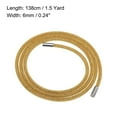 thumbnail image 2 of Unique Bargains 1.5 Yard 6 mm Rhinestone Tube Rope Diamond String for Trouser Drawstring Sweaters Yellow Mesh Yellow Diamond, 2 of 5