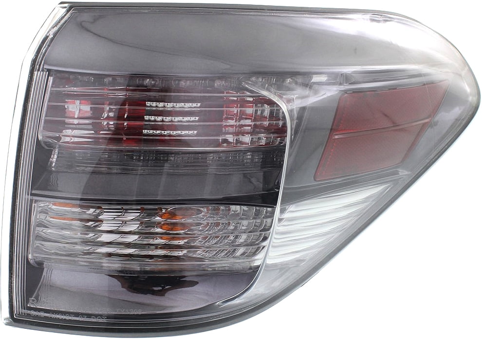Tail Light Compatible With 2010-2012 Lexus RX350 Right Passenger Side, Outer With bulb(s)