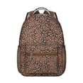 thumbnail image 1 of Romantic Cheetah Print Backpack Leopard Design with Texture and Glitter Animal Pattern School Bag for Students, 1 of 6