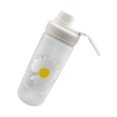 thumbnail image 3 of 600ml Small Daisy Frosted Plastic Water Bottles BPA Free Frosted three flowers, 3 of 8