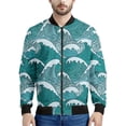 thumbnail image 3 of Chaquetas con estampado 3D de olas del océano vintage, ropa para hombre, sudadera holgada de primavera, chaqueta bomber informal con cremallera, ropa de calle, abrigo, 3 of 4
