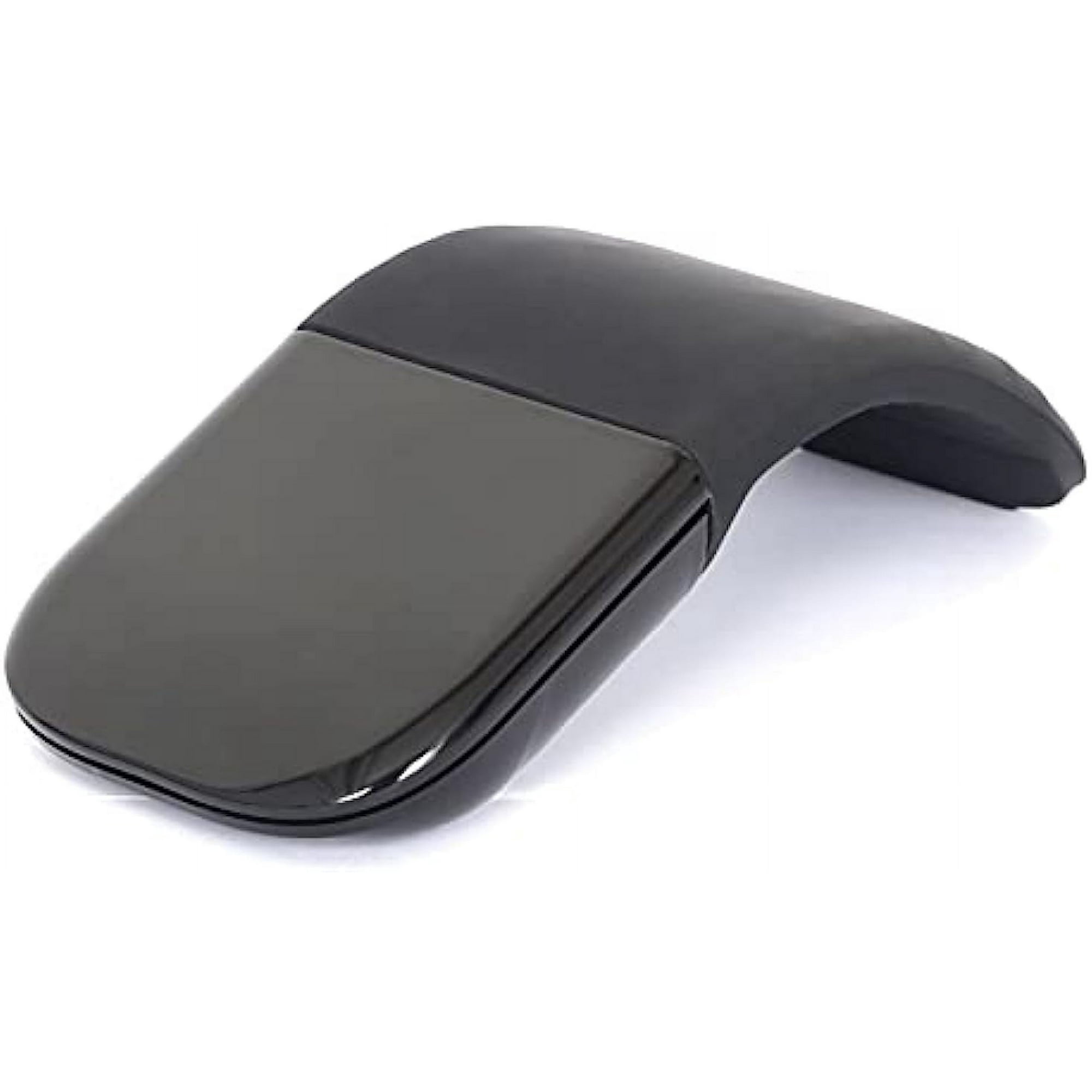 Bluetooth Arc Touch Mouse Portable Wireless Foldable Mouse Without USB Nano Receiver Ergonomic Mini Optical Computer Mice for Notebook Laptop Tablet Smart Phone Black Walmart
