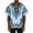 Light Blue, variant on Timeless African Print Tee, Breathable Dashiki Shirt with Geometric Patterns – Plus Size Unisex Cotton Tunic Tops